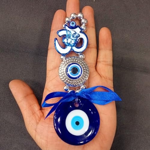 DT DECTONE Evil Eye Hanging Lucky Om,Ganesha Nazar Battu for Home Protection, Good Luck Charm and Prosperity at Car, Office and Home (Pack of 1) - Image 4