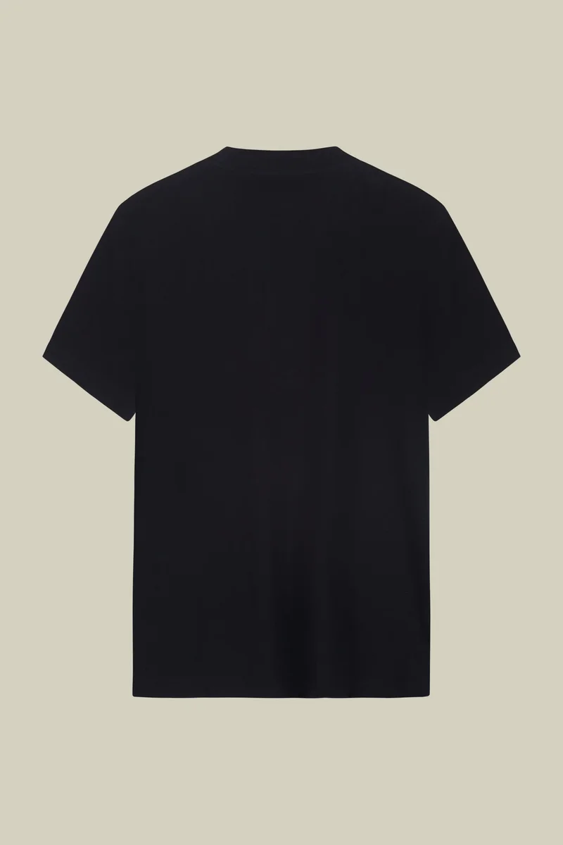 Doppelganger Blue Men's regular fit turtleneck T-shirt - DK Blue for Men | Best Price UAE