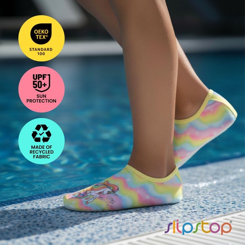 Slipstop Universal design AntiSlip Shoes for Kids - Quick-Dry Aqua Socks Beach Shoes for Kids - Barefoot Shoes for Water Sports Yoga Exercise Trendy widespread design - Image 4