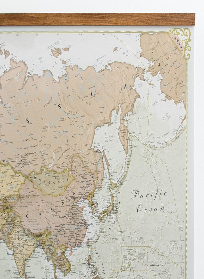 Maps International Giant World Map - Antique Style Mega-Map Of The World - Laminated - 46 x 80-2025 Updated - Image 5