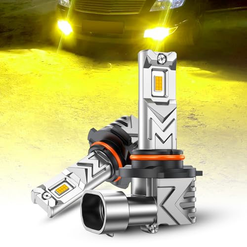 SEALIGHT H10 9140 9145 LED Fog Light Bulbs 17000LM 800 Brighter H10 LED Fog Lights 3500K Amber Yellow Strong Light Penetration Super Bright Plug and Play - Image 1