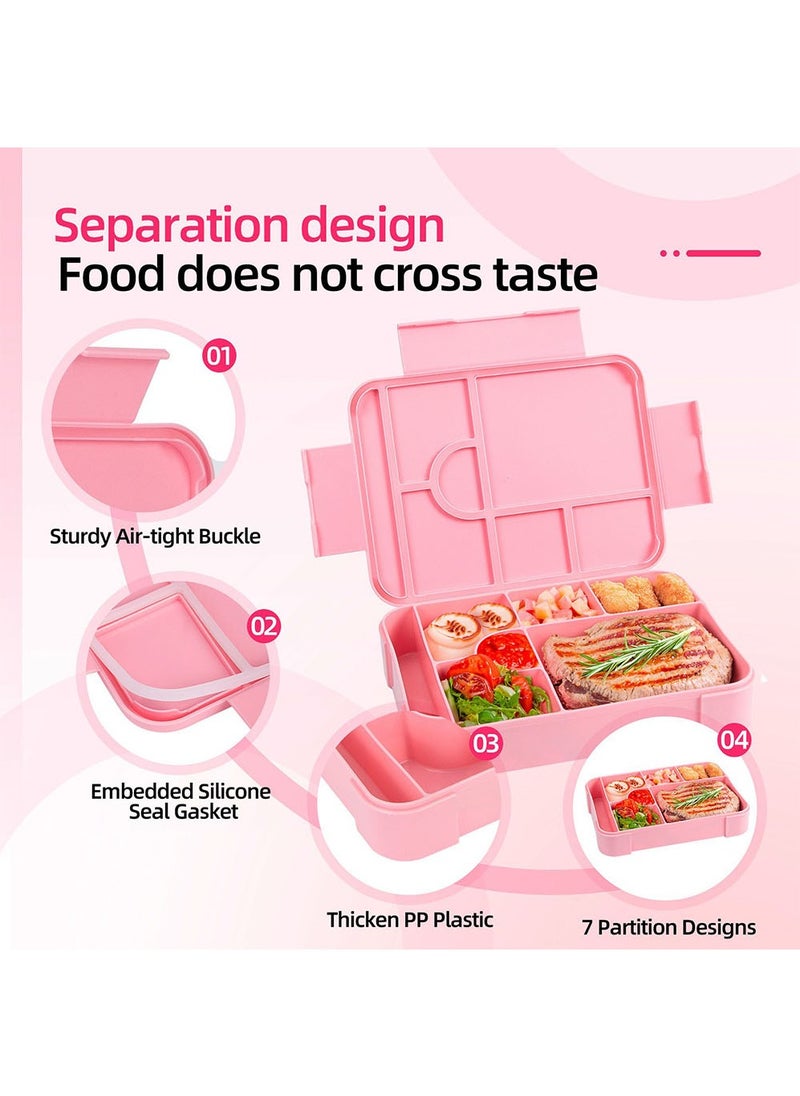 Square Sealed Lattice Portable Lunch Box Pink, Bento Box Durable, Microwave/Dishwasher Safe, BPA-Free, Perfect for On-the-Go Meal - pzsku/Z55E91EA42E50E426A02EZ/45/_/1727165277/1a9f3ed0-3cba-400e-b79a-a0da80382561