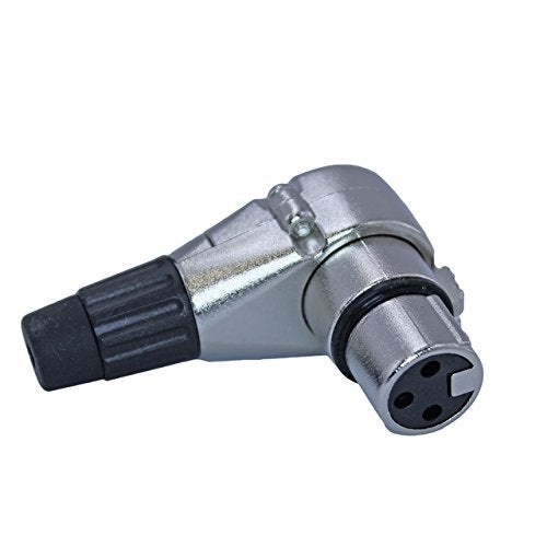 MCSPROAUDIO 90 Degree Adjustable 3 Pin XLR Right Angle Connector - 7 Clockable Positions (Female) - Image 2