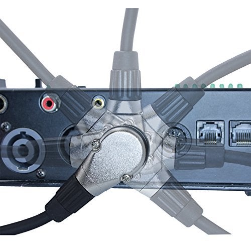 MCSPROAUDIO 90 Degree Adjustable 3 Pin XLR Right Angle Connector - 7 Clockable Positions (Female) - Image 4