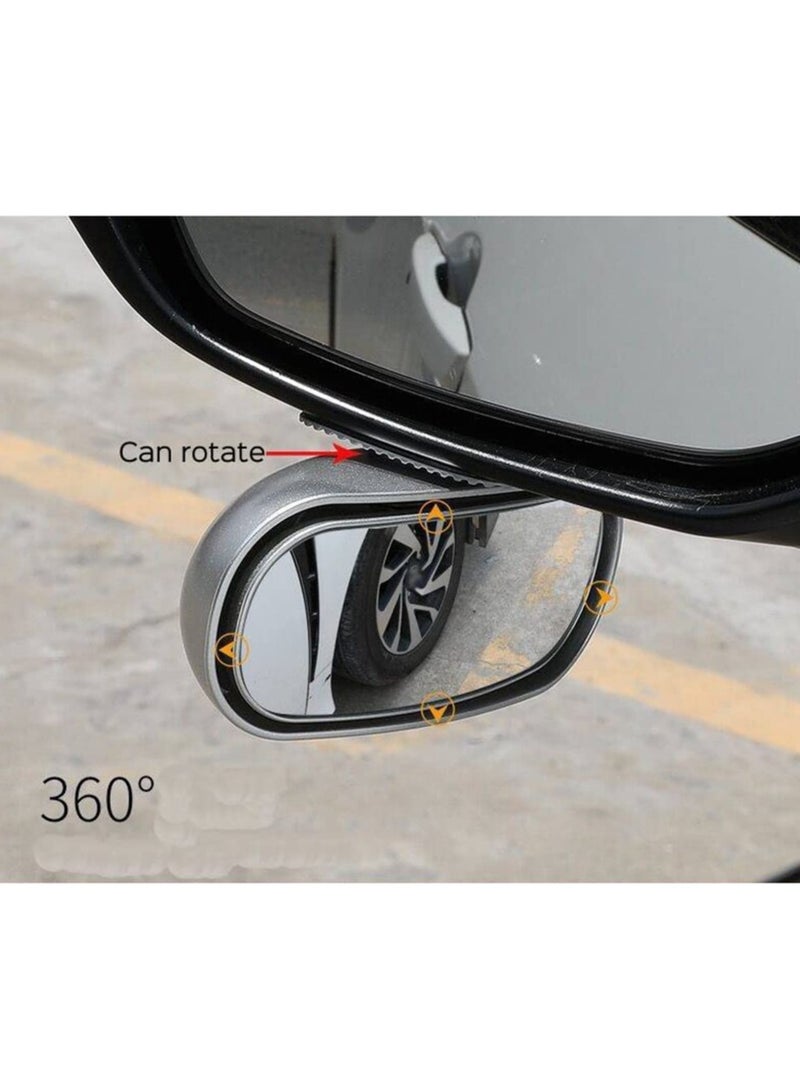 SYOSI, Blind Spot Car Rearview Mirror, Rectangular Blind Spot HD Glass Car Rearview Mirror, Adjustable Wide Angle Rear View Mirror for Cars Trucks SUV - Image 3