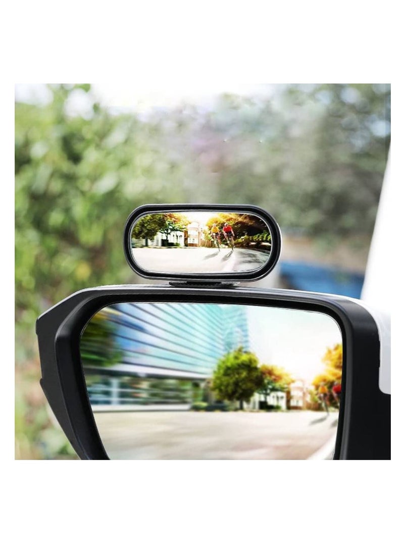 SYOSI, Blind Spot Car Rearview Mirror, Rectangular Blind Spot HD Glass Car Rearview Mirror, Adjustable Wide Angle Rear View Mirror for Cars Trucks SUV - Image 2