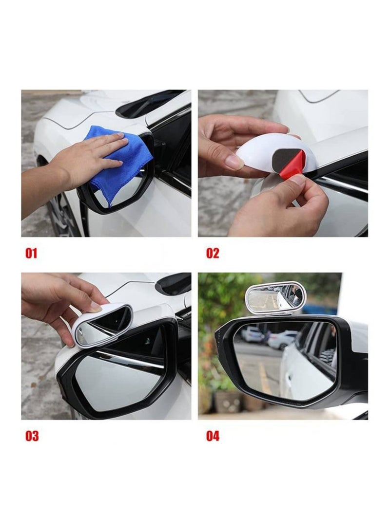 SYOSI, Blind Spot Car Rearview Mirror, Rectangular Blind Spot HD Glass Car Rearview Mirror, Adjustable Wide Angle Rear View Mirror for Cars Trucks SUV - Image 5