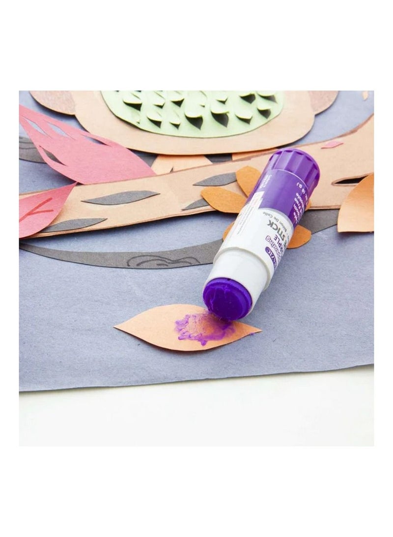 بازيك عصا صمغ أرجوانية تختفي قابلة للغسل 42 جرام - Image 3