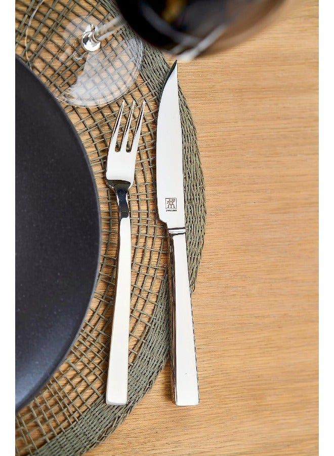 Zwilling سكين وشوكة ستيك، ستانلس ستيل، مجموعة من 12 - Image 5
