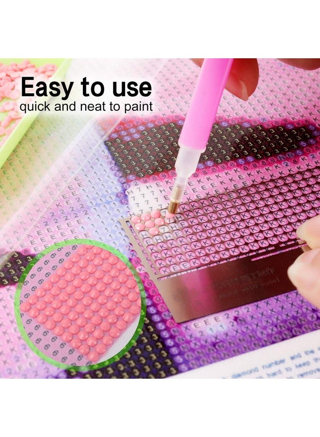 Mwoot 5D Diamond Pasted Painting Ruler and Adjustment Fix Tool, DIY Stainless Steel Diamond Art Painting Mesh Ruler with 360 Blank Grids for Round Drills (141mm Ruler) - Image 5