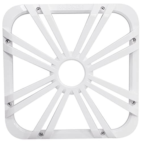 KICKER 12-inch (30cm) Square Subwoofer Grille for 11S12L7,LED, White - Image 1