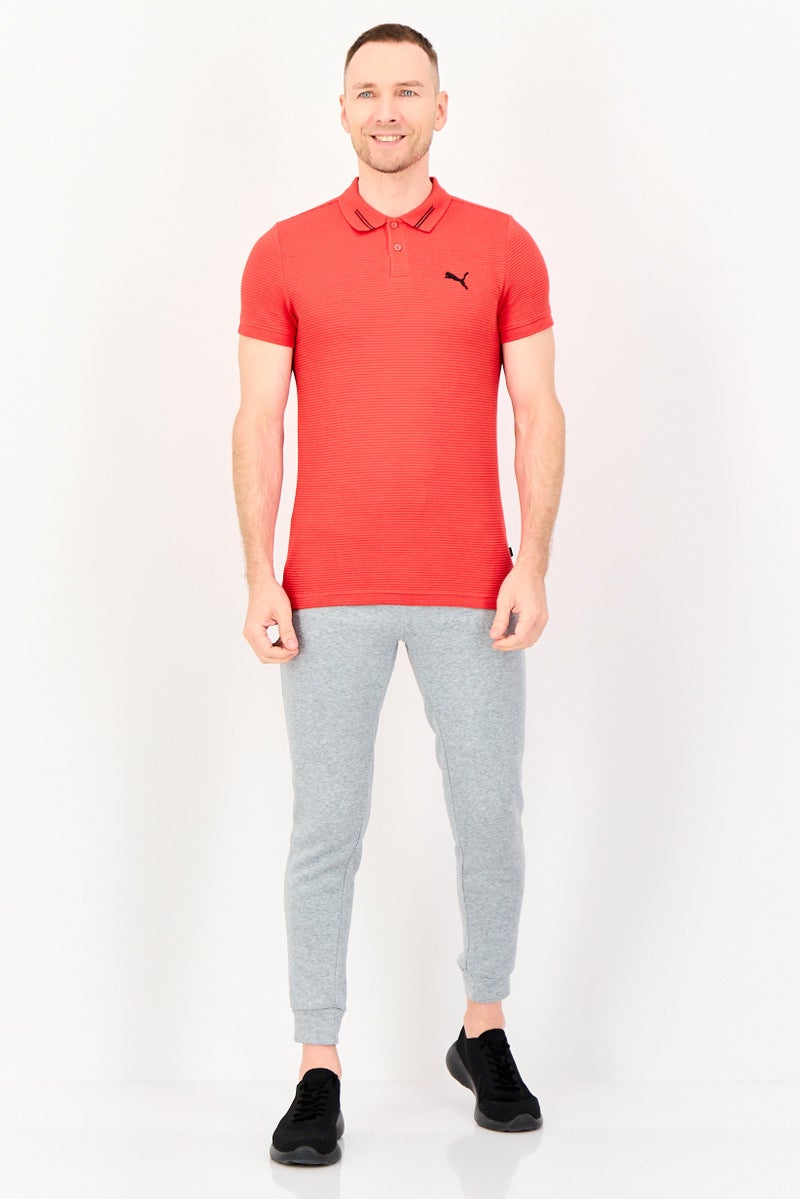 PUMA Men Slim Fit Short Sleeve Outdoor Polo Shirt, Red - Image 2