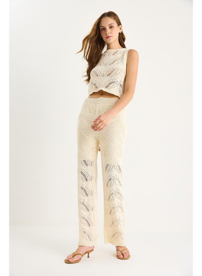 Ginger Crochet Tank Top & Pant Coord Set - Image 3