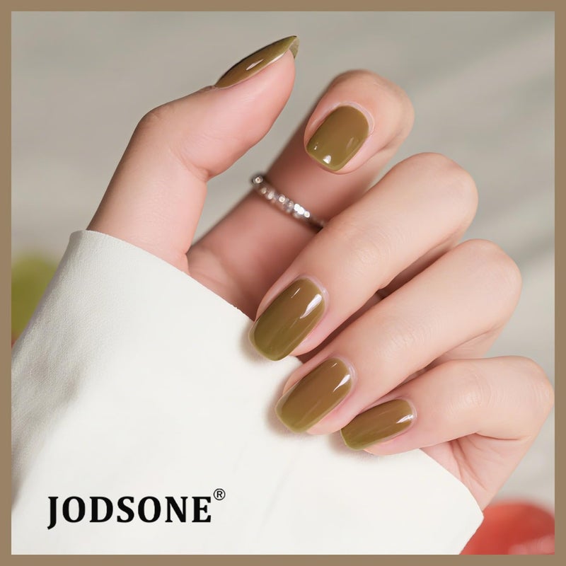 JODSONE Jelly Gel Nail Polish Kit 32 Classic Colors Crystal Transparent High Shine Base & Top Matte Glitter Coat - Image 4