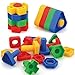 AIBELY Jumbo Nuts and Bolts Toys 52Psc for Toddlers Preschoolers Kids STEM Educational Montessori Building Construction Screw Matching Activities for 345 Year Old Boy and Girl - Image 2