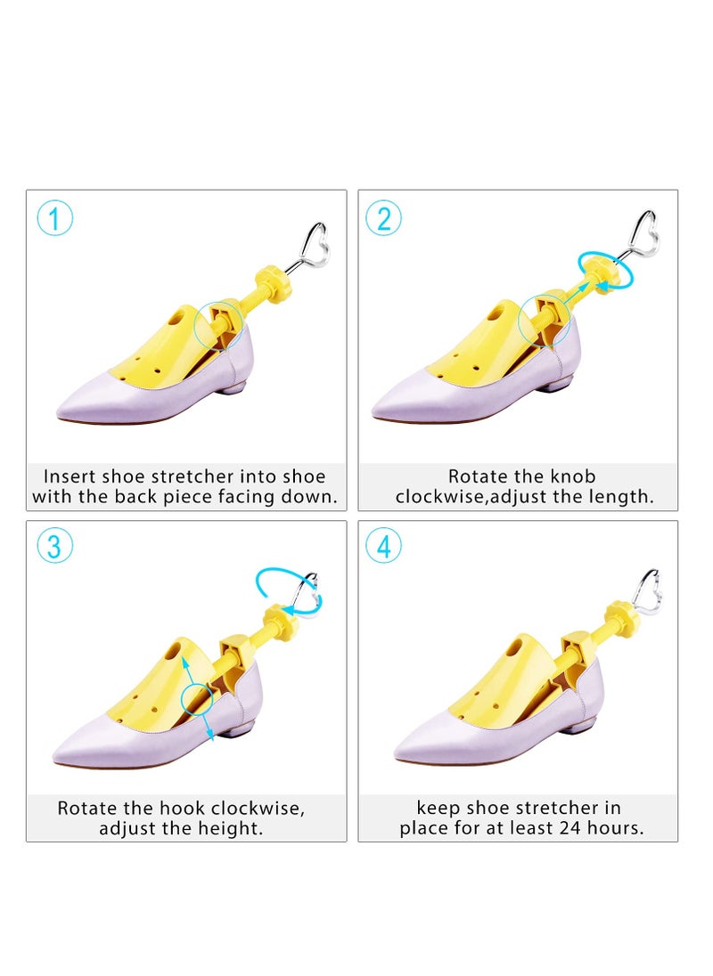 Generic - Shoe Stretcher Shoe Trees Professional Shoe Stretcher Shoe Width Durable Shoe Shaper 1 Pair of Shoe Stretcher Expands Height and Length of Footwear for Wide Feet 2-Way Adjustable for Women - Image 1