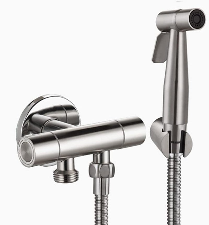 Stainless Steel Handheld Toilet Sprayer with Hose and Bracket Size A - Image 1