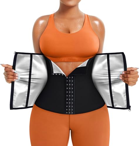 TrainingGirl مدرب الخصر TrainingGirl للنساء حزام خصر لتقليل البطن كورسيه لف البطن حزام تمرين عرق حزام رياضي بدلة ساونا - Image 1