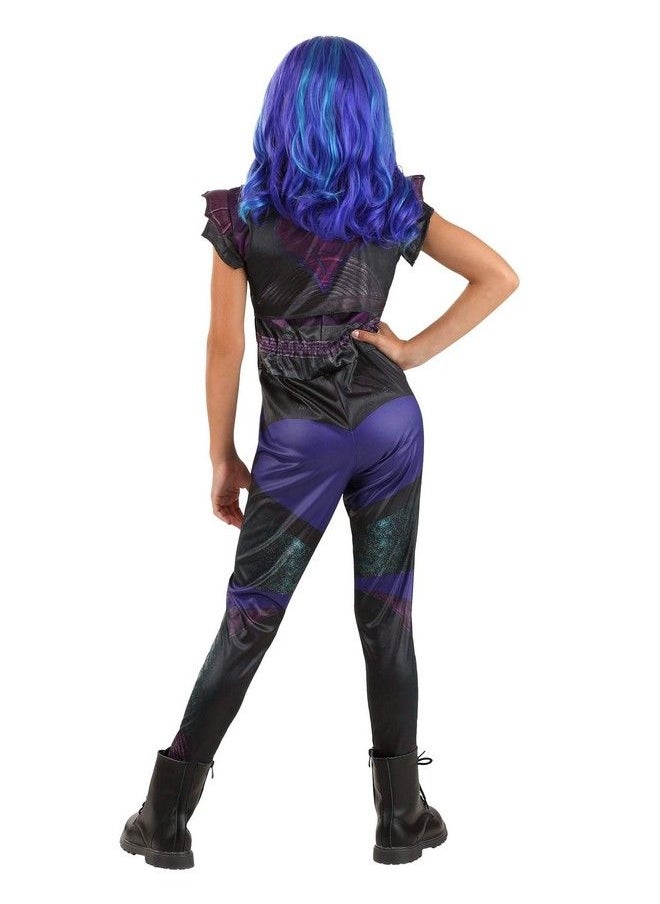 Disguise - Mal Descendants 3 Classic Girls Costume Official Disney Halloween Outfit Kids Size Small (4 6) - Image 1