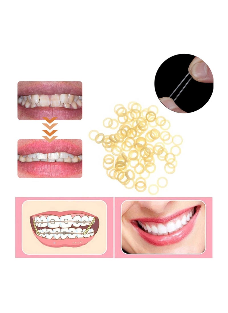 SYOSI - 500 Pcs Orthodontic Elastic Rubber Bands Dental Rubber Bands for Dentist Clinic Orthodontic Supplies - Image 1