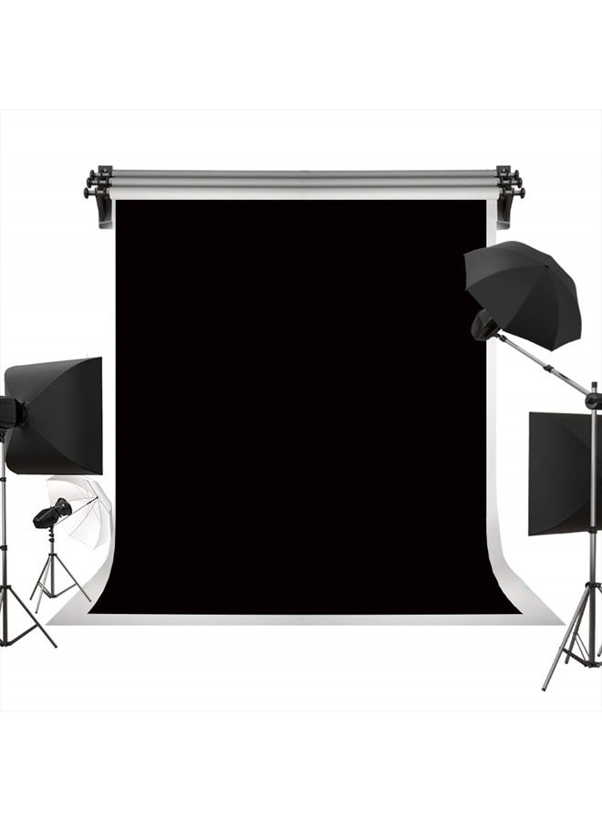 Kate 6ft×9ft Solid Black Backdrop Portrait Background for Photography Studio - Image 1