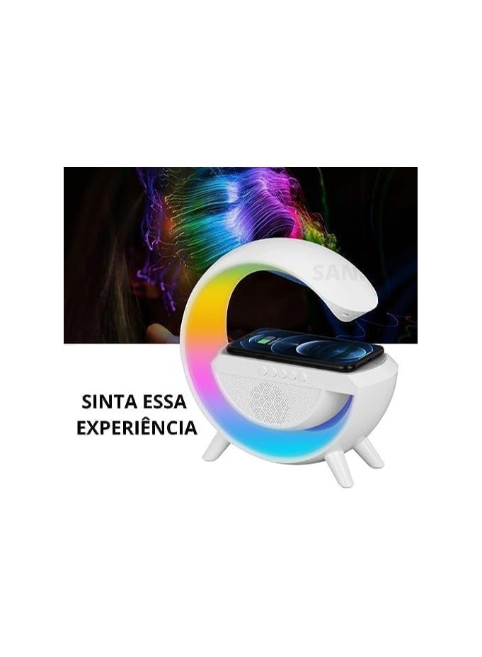LSMI MARKET Table Lamp Lamp Rgb Smart Bluetooth Speaker Wireles Technology RGB Speaker Speaker Sound Box And Bluetooth Induction Charger Wireless Charging Night Light Ambient - Image 2