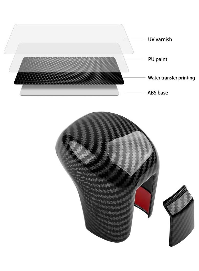 Oasisgalore 10th Gen Honda Civic CVT Automatic Gear Shift Knob Cover – Black Interior Accessory (Fits 2016 2017 2018 2019 2020 2021 Models)  - Image 2