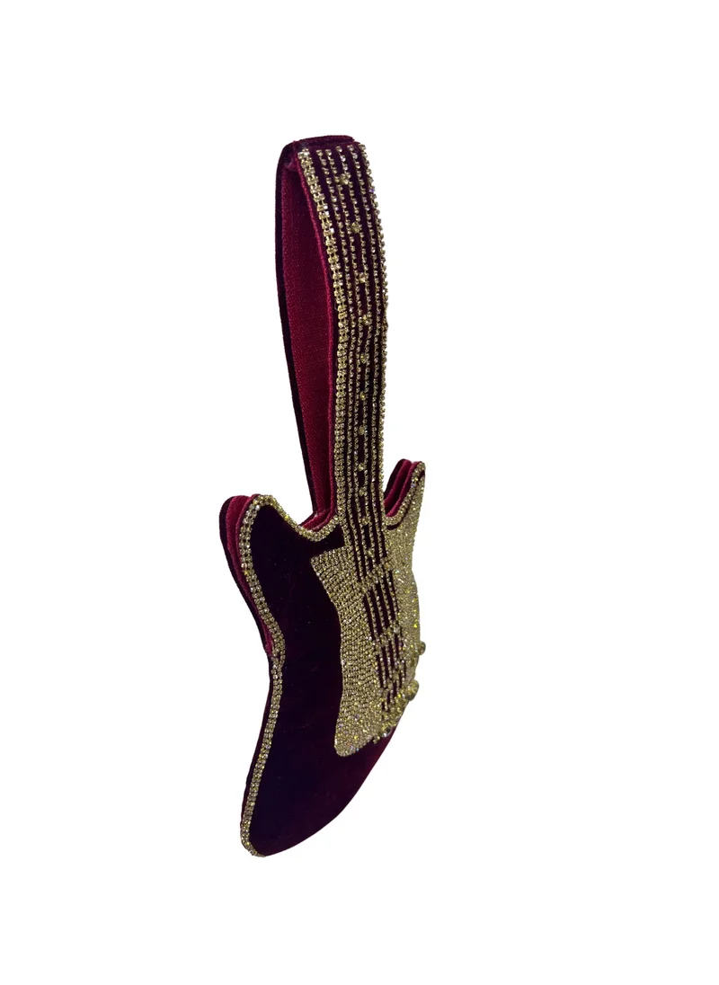 براثن هارشا الرائعة Guitar Shape Clutch