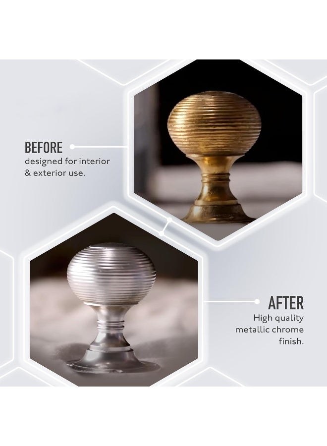 FAJ Chrome Spray Paint 350ml Aluminum Spray Enamel, High Gloss Chrome Effect Model K057 - Image 4