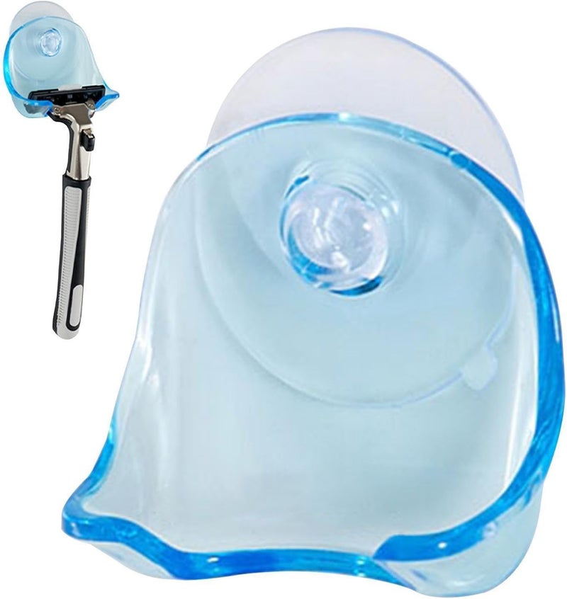 Razor Hanger for Shower | Clear Removable Suction Cup,Damage Free Wall Hooks for Bathroom Kitchen Towel Loofah Sponge Key Shaver Bathrobe Wreath - Image 1