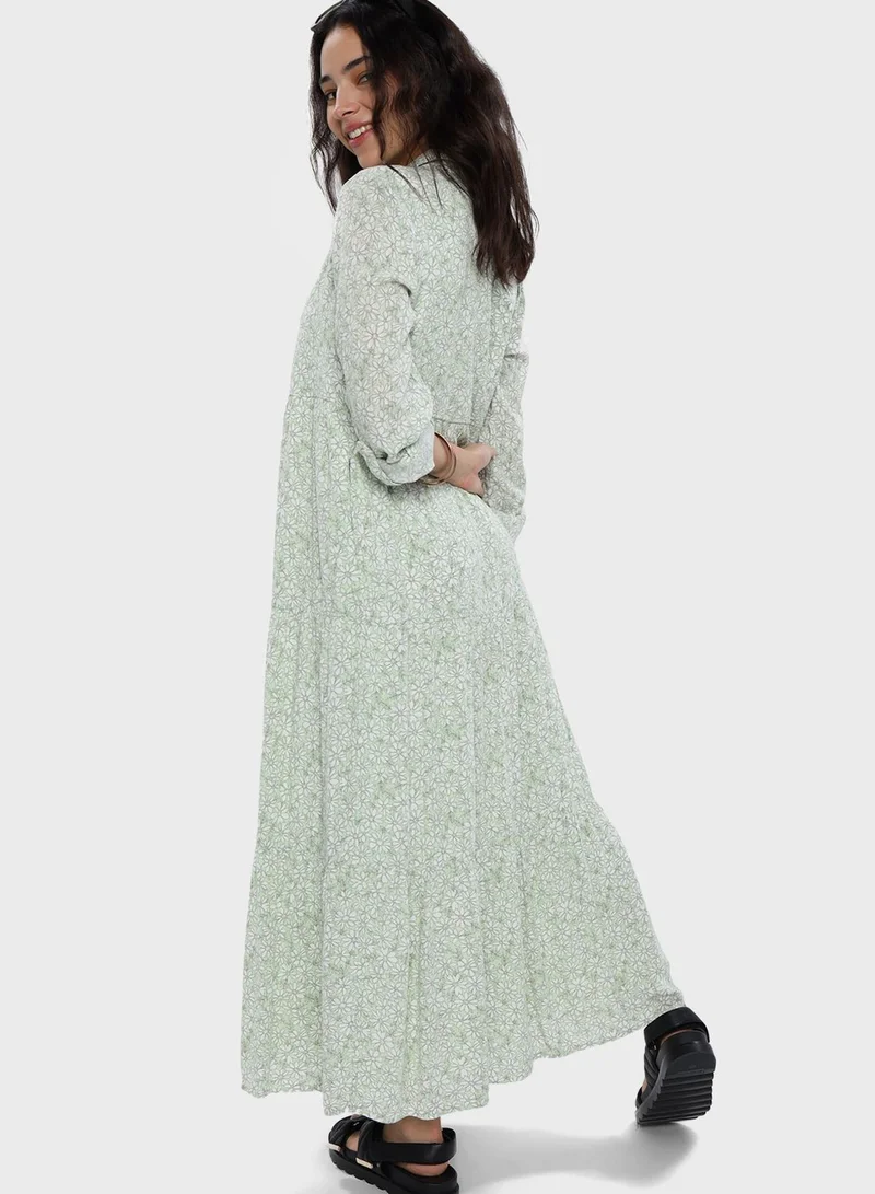 امريكان ايجل Button Detail Shirt Dress