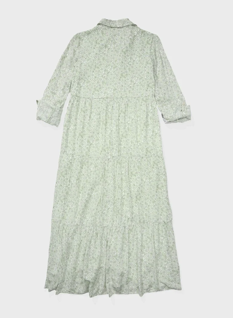 امريكان ايجل Button Detail Shirt Dress