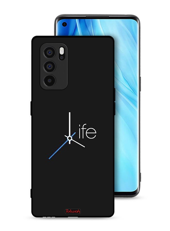 Tolwak Oppo Reno6 Pro 5G Protective Case Cover Life Clock - Image 1