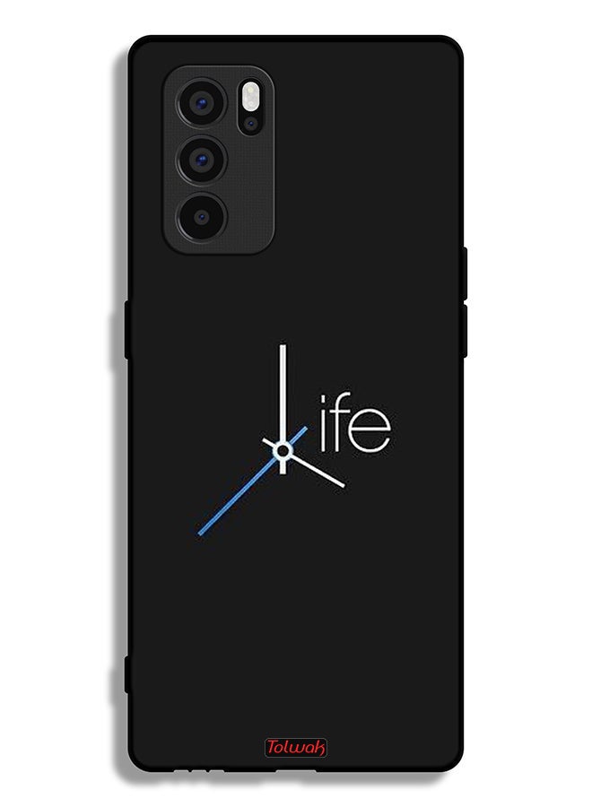 Tolwak Oppo Reno6 Pro 5G Protective Case Cover Life Clock - Image 2