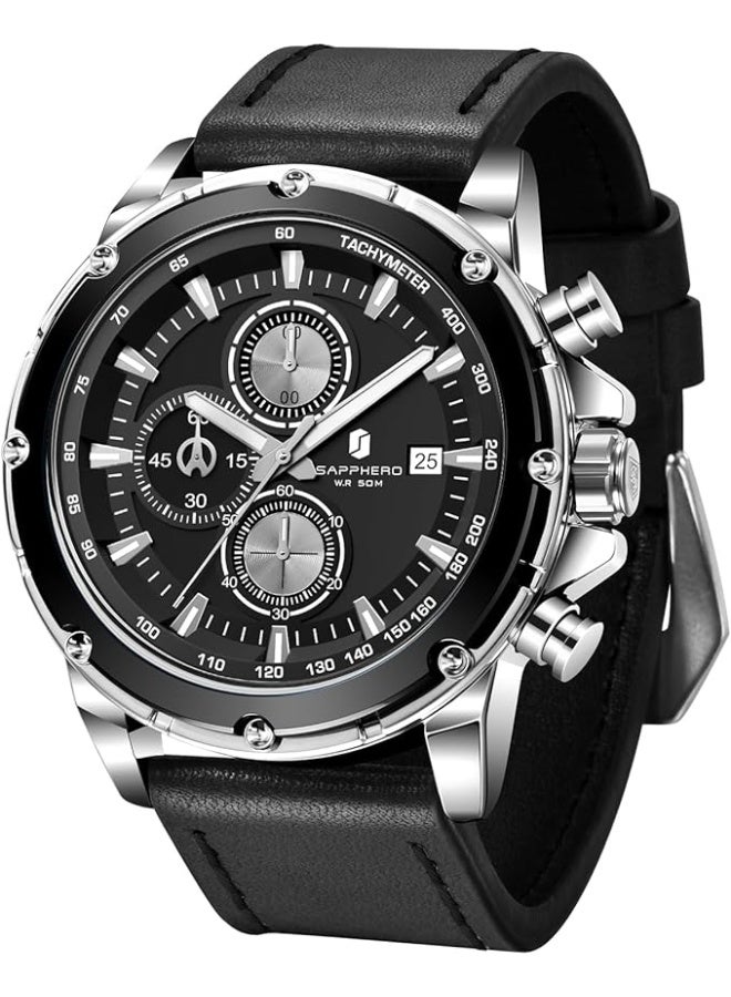 Sapphero Watches for Men Chronograph Quartz Men Watches Gift for Men - Image 1