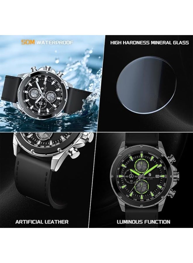 Sapphero Watches for Men Chronograph Quartz Men Watches Gift for Men - Image 5