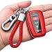 Autophone for Toyota Rav4 Key Fob Cover with Keychain Soft TPU Key Shell CaseCompatible With 20192025 Rav4 Smart KeyRed - Image 2