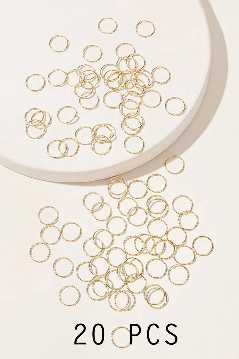 Bahels 20-Piece Gold Hair Earring Clasp Set