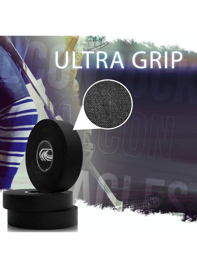 EAGLES Hockey Tape Multipurpose Cloth Tape Roll for Lacrosse Baseball & Softball Bats, Pullup Bars, Gardening Tools, Rackets, Easy Tear Over Grip - Multi Sport Handle Tape - Sports Gift - Image 4