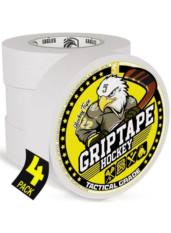 EAGLES Hockey Tape Multipurpose Cloth Tape Roll for Lacrosse Baseball & Softball Bats, Pullup Bars, Gardening Tools, Rackets, Easy Tear Over Grip - Multi Sport Handle Tape - Sports Gift - Image 1