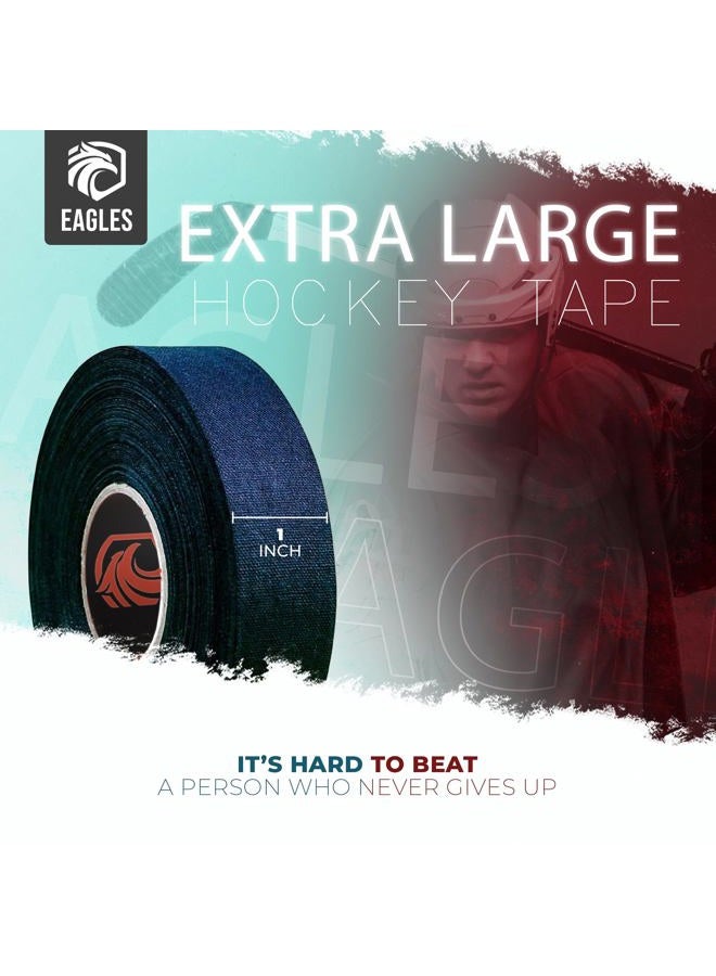 EAGLES Hockey Tape Multipurpose Cloth Tape Roll for Lacrosse Baseball & Softball Bats, Pullup Bars, Gardening Tools, Rackets, Easy Tear Over Grip - Multi Sport Handle Tape - Sports Gift - Image 2