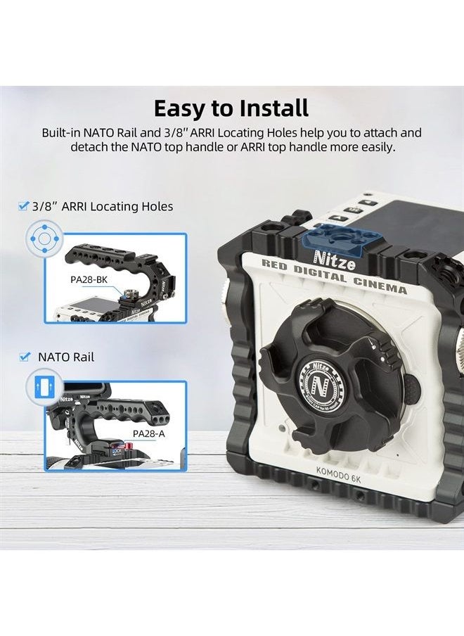 Nitze - Komodo Cage for RED Komodo 6K Camera with Built-in NATO Rail, Built-in ARRI Rosettes and Multiple Threaded Holes - T-R02A - Image 1
