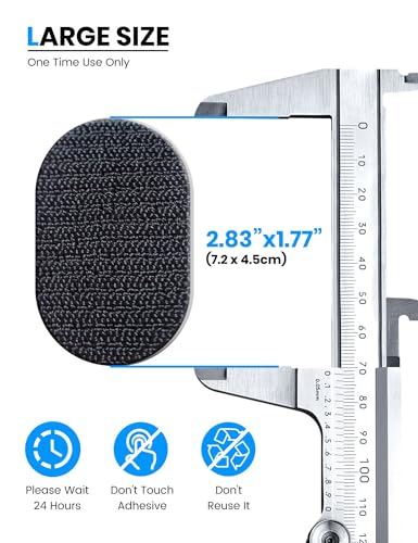 eSamcore [Size：2.83" X 1.77" 2 Pack Single-Sided 3M VHB Adhesive Pad with Loop Strip Replacement Only Compatible with Magsafe Car Mount Detachable【#253】 - Image 3