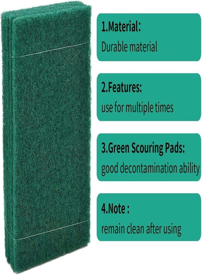 Homecure Heavy Duty Scrubber Sponge Pad Dual Side | Supper Absorbent Foam for Oil & Grease Removal Reusable Dishwashing Sponge for Home & Kitchen Cleaning (5, Scrubber-Green Pad - Image 3