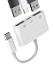 HOYULLI USBC to Dual USB A Adapter3in1 TypeC Charge Cable Accessorie Thunderbolt Charging Port Converter Keyboard Mouse U Disk USB Card Reader OTG Dongle Compatible for Samsung LG Pixel MacBook Pro - Image 2