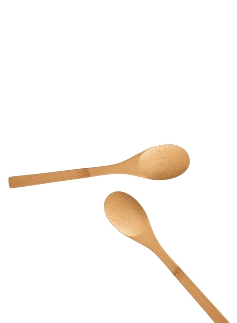 Liying 6Pcs Long Wooden Spoons, Wooden Spoon for Cooking, Kitchen Soup Mixing Baking - Image 2