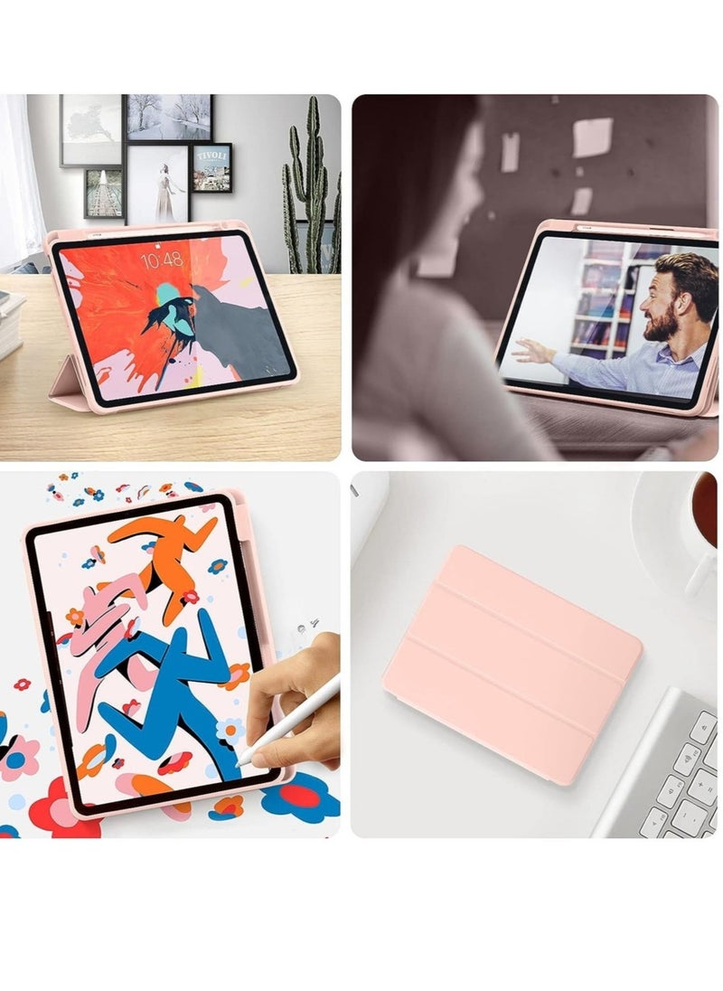 iPad Air 4 Case 2020, iPad Air 4th Generation Case with Pencil Holder [Full Body Protection + Apple 2nd Pencil Charging and Auto Wake/Sleep] Smart Stand Cover Case for iPad Air 4 10.9 (Rose Gold) - Image 5