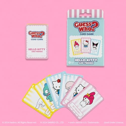 USAOPOLY Guess WHO? Card Game: Hello Kitty and Friends, Featuring 20 Characters, My Melody, Kuromi, Badtz-Maru and More, Family Friendly Deduction Game, Officially Licensed Merchandise & Collectible - Image 4