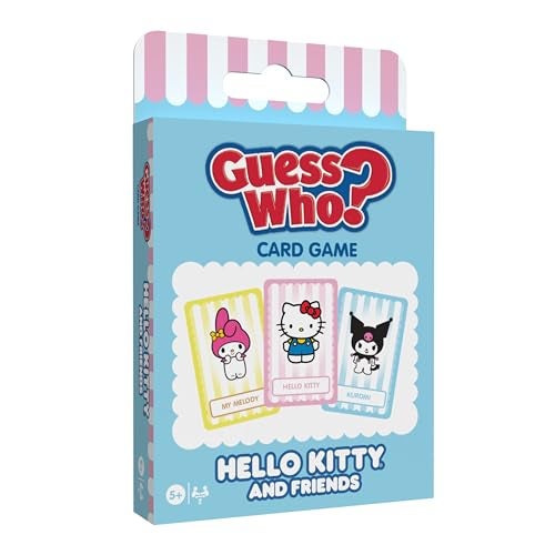 USAOPOLY Guess WHO? Card Game: Hello Kitty and Friends, Featuring 20 Characters, My Melody, Kuromi, Badtz-Maru and More, Family Friendly Deduction Game, Officially Licensed Merchandise & Collectible - Image 1