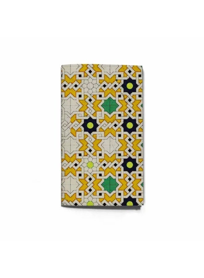 انك جيكشن دفتر ملاحظات ودفتر رسم بحجم جواز السفر، بنقوش تصميم عتيق (ورق كرافت) - Image 1